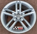 R580S EXCHANGE SERVICE - AUDI A1 4x17" GENUINE 5 TWIN SPOKE SILVER ALLOY WHEELS