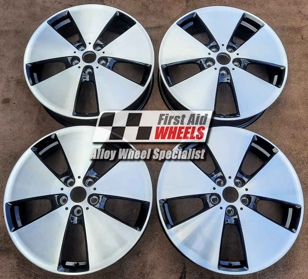 R568DCB EXCHANGE SERVICE - BMW i3 4x19" GENUINE STYLE 427 GLOSS BLACK DIAMOND CUT ALLOY WHEELS