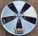 R568DCB EXCHANGE SERVICE - BMW i3 4x19" GENUINE STYLE 427 GLOSS BLACK DIAMOND CUT ALLOY WHEELS