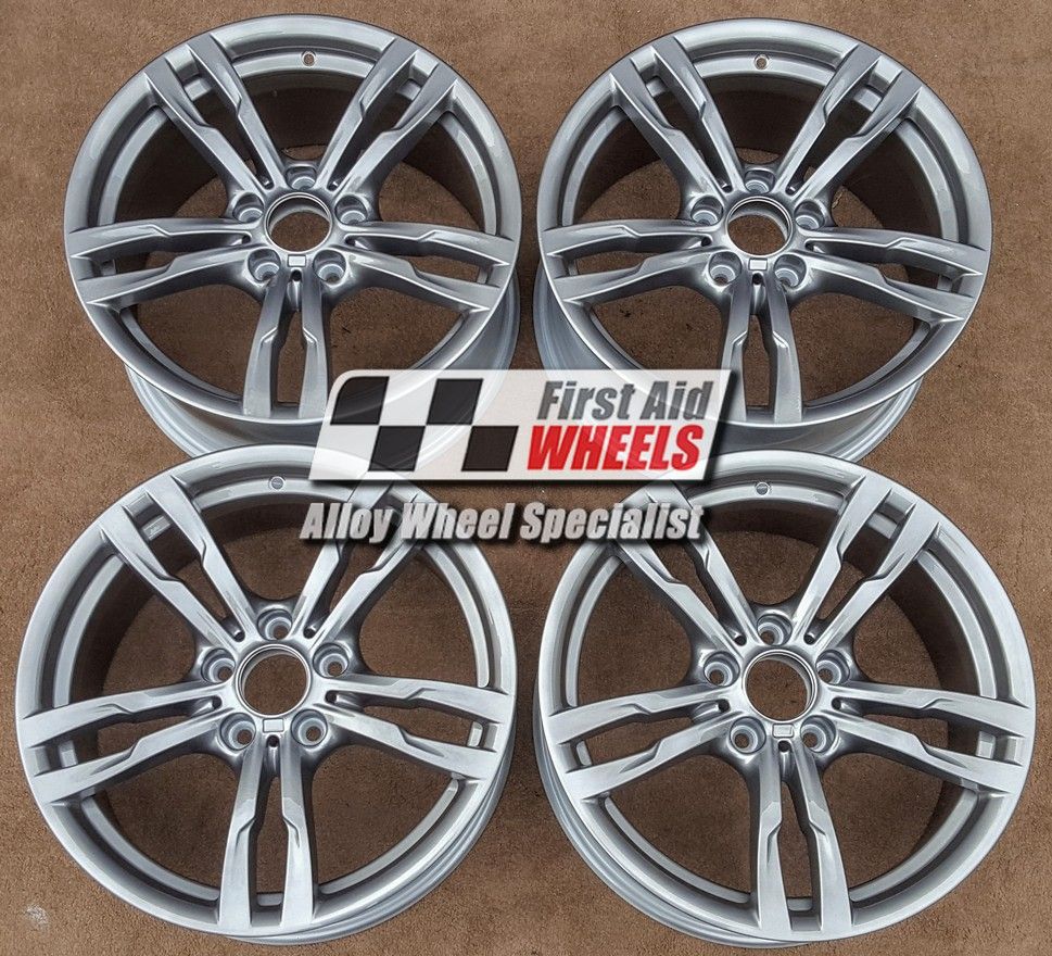 R567FG EXCHANGE SERVICE - BMW 3/4 SERIES 4x18" GENUINE STYLE 441M FERRIC GREY ALLOY WHEELS