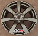 R565AB EXCHANGE SERVICE - NISSAN GTR R35 4x20" GENUINE RAYS 7 SPOKE ANODIC BRONZE ALLOY WHEELS