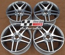 R551DCG EXCHANGE SERVICE - MERCEDES S CLASS 4x19" GENUINE AMG GREY DIAMOND CUT ALLOY WHEELS