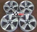 R547S EXCHANGE SERVICE - AUDI Q5 8R 4x19" GENUINE 5 SPOKE SILVER ALLOY WHEELS