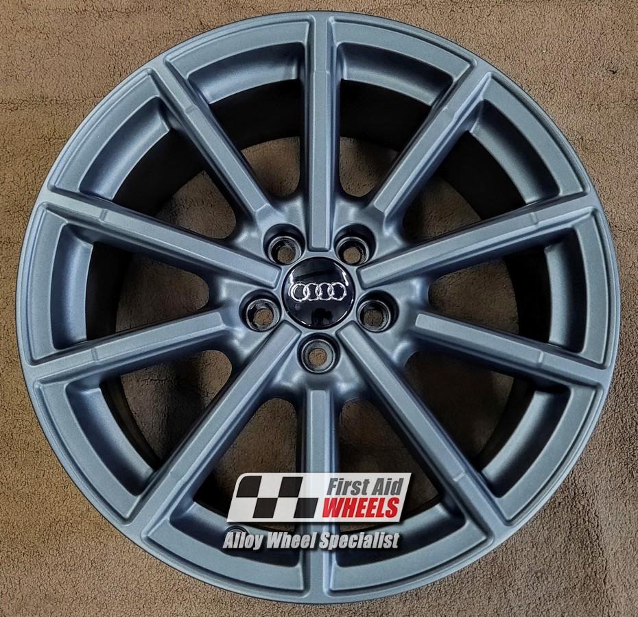 R523MA EXCHANGE SERVICE - AUDI A1 4x17" GENUINE 10 SPOKE MATT ANTHRACITE ALLOY WHEELS