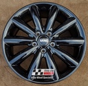 R519GB EXCHANGE SERVICE - MINI COOPER S 4x17" GENUINE 499 COSMOS GLOSS BLACK ALLOY WHEELS