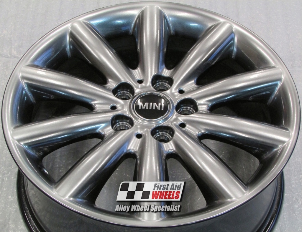 R519S EXCHANGE SERVICE - MINI COOPER S 4x17" GENUINE 499 COSMOS SILVER ALLOY WHEELS