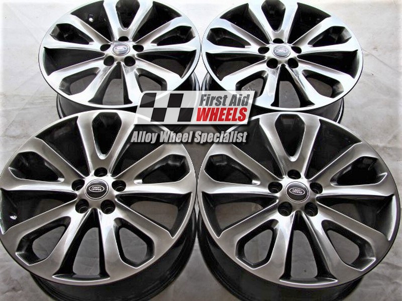 R511SC EXCHANGE SERVICE - RANGE ROVER L405 4x20" GENUINE STYLE 502 SHADOW CHROME ALLOY WHEELS