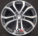 R501DCG EXCHANGE SERVICE - MERCEDES C CLASS A205 4x17" GENUINE 5 TWIN SPOKE GREY DIAMOND CUT ALLOY WHEELS