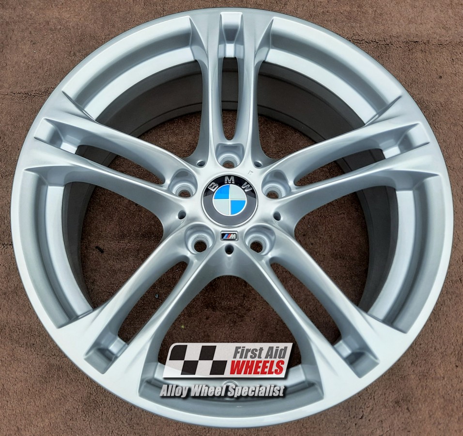 R488S EXCHANGE SERVICE - BMW 5 6 SERIES 4x18" GENUINE STYLE 613M SILVER ALLOY WHEELS