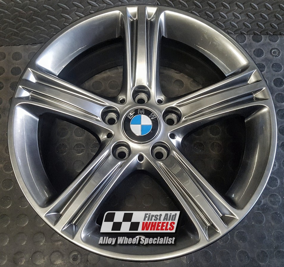 R463SC EXCHANGE SERVICE - BMW 3/4 SERIES 4x17" GENUINE STYLE 393 SHADOW CHROME ALLOY WHEELS