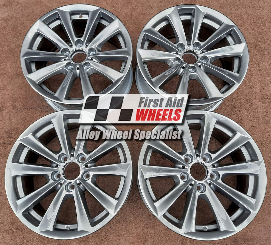 R456FG EXCHANGE SERVICE - BMW 5 SERIES 4x17" GENUINE STYLE 236 FERRIC GREY ALLOY WHEELS