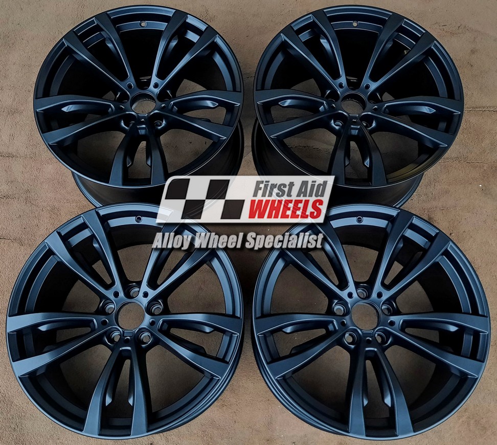 R448SB EXCHANGE SERVICE - BMW X5 F15 X6 F16 4x20" GENUINE STYLE 469M SATIN BLACK ALLOY WHEELS