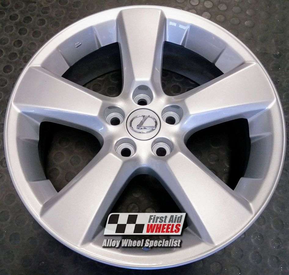 R447S EXCHANGE SERVICE - LEXUS RX 350 4x18" GENUINE 5 SPOKE SILVER ALLOY WHEELS