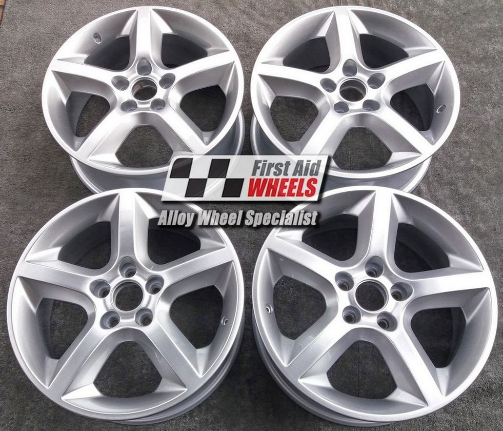 R446S EXCHANGE SERVICE - VAUXHALL ASTRA ZAFIRA SRI 4x17" 5 SPOKE SILVER ALLOY WHEELS