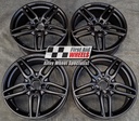 R438SB EXCHANGE SERVICE - MERCEDES A CLASS W176 B CLA 4x18" AMG SATIN BLACK OEM ALLOY WHEELS