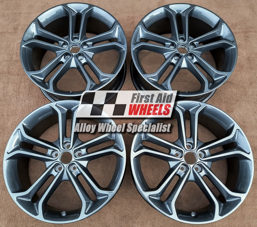 R561A EXCHANGE SERVICE - FORD FOCUS ST 4x19" GENUINE 5 TWIN SPOKE ANTHRACITE ALLOY WHEELS