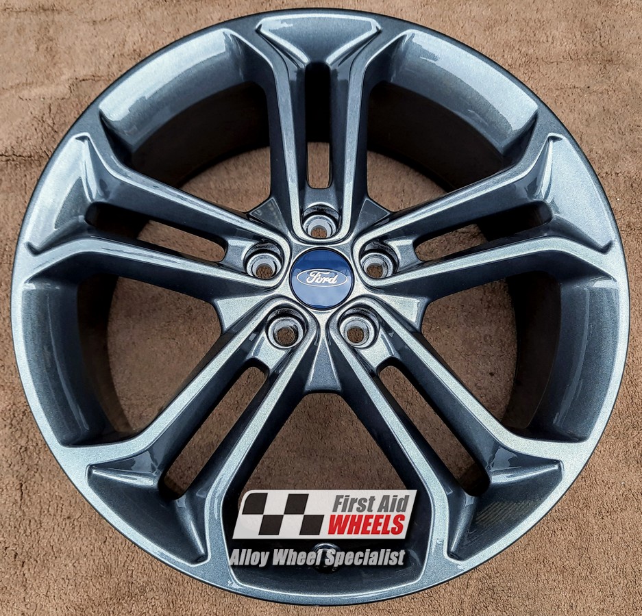 R561A EXCHANGE SERVICE - FORD FOCUS ST 4x19" GENUINE 5 TWIN SPOKE ANTHRACITE ALLOY WHEELS