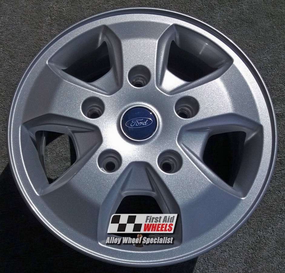 R435S EXCHANGE SERVICE - FORD TRANSIT CUSTOM 4x16" GENUINE 5 SPOKE ALLOY WHEELS