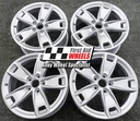 R403S EXCHANGE SERVICE - AUDI A3 4x17" GENUINE 5 SPOKE SILVER ALLOY WHEELS