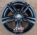 R400GB EXCHANGE SERVICE - BMW 1 2 SERIES 4x18" GENUINE STYLE 386M GLOSS BLACK ALLOY WHEELS