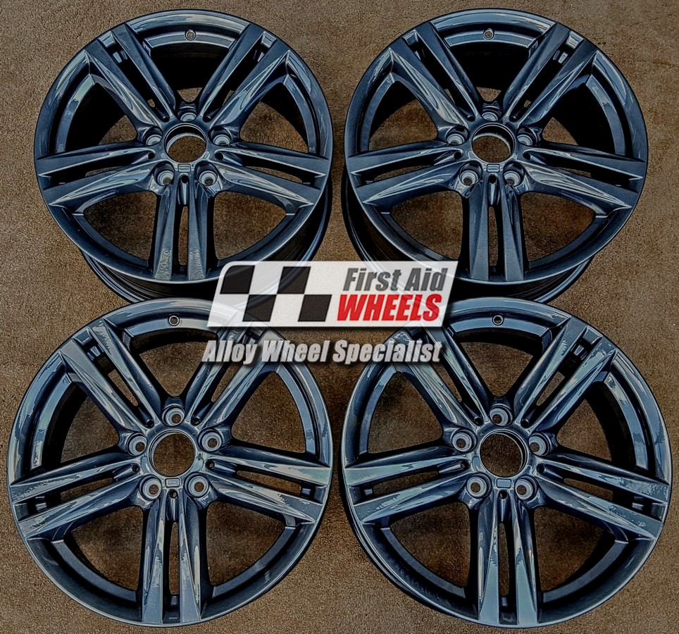 R400OG EXCHANGE SERVICE - BMW 1 2 SERIES 4x18" GENUINE STYLE 386M ORBIT GREY ALLOY WHEELS