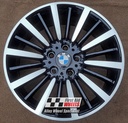 R386DCB EXCHANGE SERVICE - BMW 3/4 SERIES 4x18" GENUINE STYLE 416 GLOSS BLACK DIAMOND CUT ALLOY WHEELS