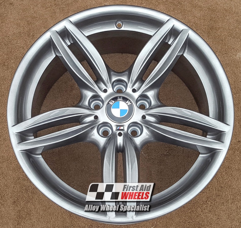 R379FG EXCHANGE SERVICE - BMW 5 6 SERIES 4x19" GENUINE STYLE 351M FERRIC GREY ALLOY WHEELS