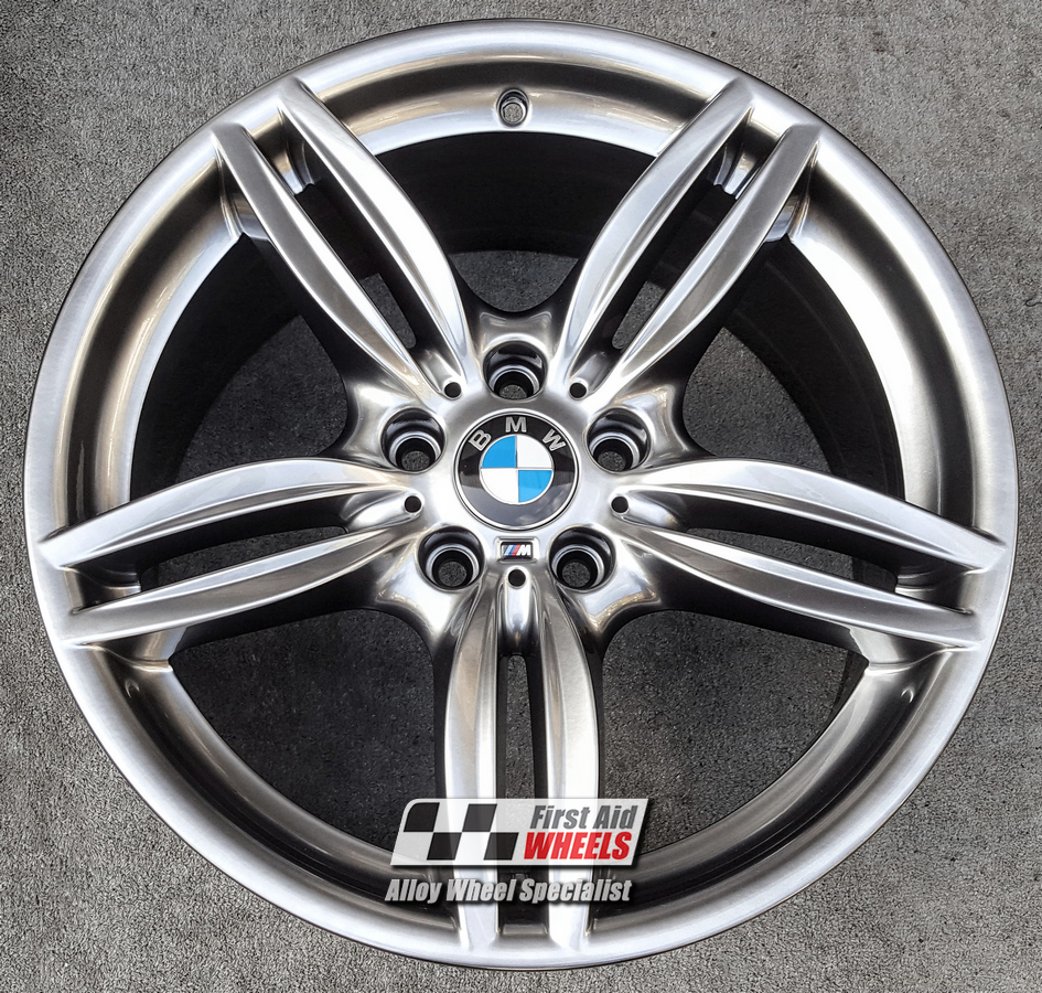 R379SC EXCHANGE SERVICE - BMW 5 6 SERIES 4x19" GENUINE STYLE 351M SHADOW CHROME ALLOY WHEELS