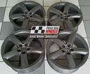 R372MA EXCHANGE SERVICE - AUDI A8 4H 4x19" GENUINE TWIST MATT ANTHRACITE ALLOY WHEELS