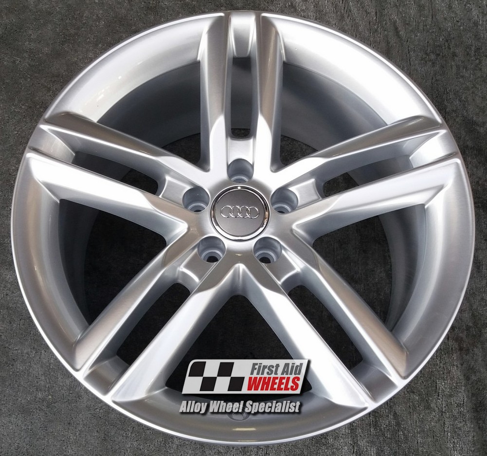 R370S EXCHANGE SERVICE - AUDI A8 4H 4x19" GENUINE SILVER ALLOY WHEELS