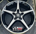 R366DCB EXCHANGE SERVICE - VAUXHALL ASTRA ZAFIRA SRI XP 4x18" PENTA GLOSS BLACK DIAMOND CUT ALLOY WHEELS