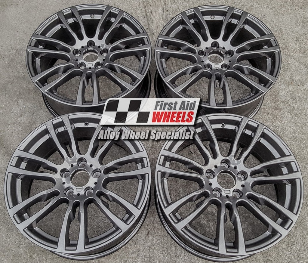 R354A EXCHANGE SERVICE - BMW 3/4 SERIES 4x19" GENUINE STYLE 403M ANTHRACITE ALLOY WHEELS