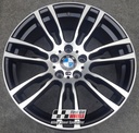 R354DBS EXCHANGE SERVICE - BMW 3/4 SERIES 4x19" GENUINE STYLE 403M SATIN BLACK DIAMOND CUT ALLOY WHEELS