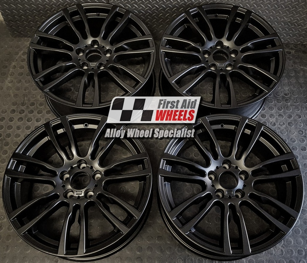 R354SB EXCHANGE SERVICE - BMW 3/4 SERIES 4x19" GENUINE STYLE 403M SATIN BLACK ALLOY WHEELS