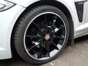 R351DCB EXCHANGE SERVICE - JAGUAR XF 4x20" GENUINE DRACO GLOSS BLACK DIAMOND CUT ALLOY WHEELS