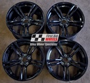 R348GB EXCHANGE SERVICE - BMW M2 M3 M4 4x19" GENUINE STYLE 437M GLOSS BLACK ALLOY WHEELS