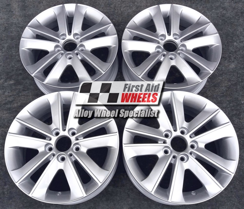 R344S EXCHANGE SERVICE - BMW 1 SERIES E81 E82 4x17" GENUINE STYLE 141 ALLOY WHEELS