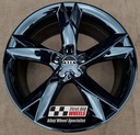 R335GB EXCHANGE SERVICE - AUDI A5 8T 4x19" GENUINE Y SPOKE GLOSS BLACK ALLOY WHEELS