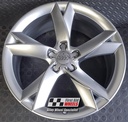 R335S EXCHANGE SERVICE - AUDI A5 8T 4x19" GENUINE Y SPOKE SILVER ALLOY WHEELS