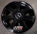 R334GB EXCHANGE SERVICE - MERCEDES C CLASS 4x16" GENUINE GLOSS BLACK ALLOY WHEELS