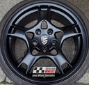 R326SB EXCHANGE SERVICE - PORSCHE CARRERA 4S 911-997 4x19" CRAB CLAW SATIN BLACK ALLOY WHEELS