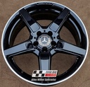 R316BGD EXCHANGE SERVICE - MERCEDES CLS C218 4x19" AMG 5 SPOKE GLOSS BLACK DIAMOND RIM ALLOY WHEELS