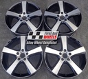 R313DCB EXCHANGE SERVICE - VW TOUAREG 4x20" GENUINE AYERS ROCK GLOSS BLACK DIAMOND CUT ALLOY WHEELS