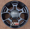 R292SB EXCHANGE SERVICE - FIAT 500 4x16'' GENUINE SATIN BLACK ALLOY WHEELS