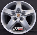 R276SD EXCHANGE SERVICE - PORSCHE CAYENNE TURBO 4x18" GENUINE SILVER DIAMOND RIM REFURBISHED ALLOY WHEELS