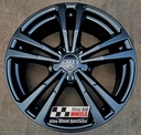 R245SB EXCHANGE SERVICE - AUDI A3 8V 4x18" GENUINE 5 V SPOKE SATIN BLACK ALLOY WHEELS