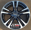 R245BGD EXCHANGE SERVICE - AUDI A3 8V 4x18" GENUINE 5 V SPOKE GLOSS BLACK DIAMOND RIM ALLOY WHEELS