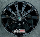 R220GB EXCHANGE SERVICE - BMW 6 SERIES 4x19" GENUINE STYLE 218 GLOSS BLACK ALLOY WHEELS