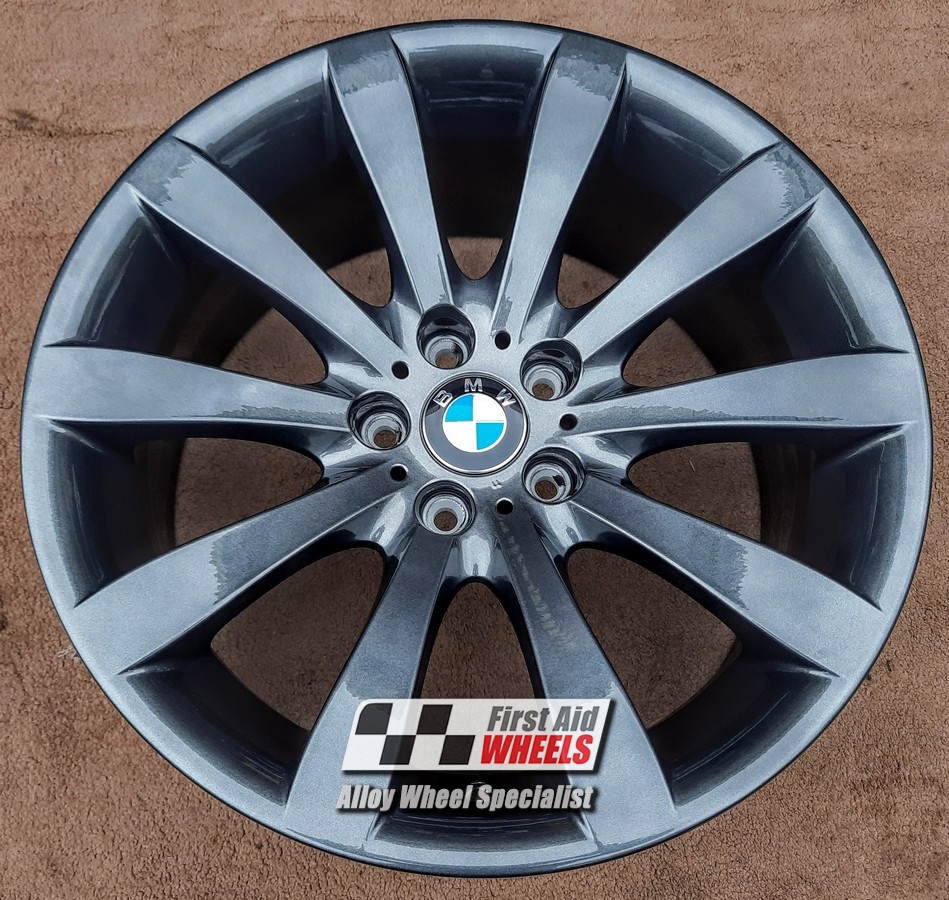 R220CG EXCHANGE SERVICE - BMW 6 SERIES 4x19" GENUINE STYLE 218 COURSE GRAPHITE ALLOY WHEELS