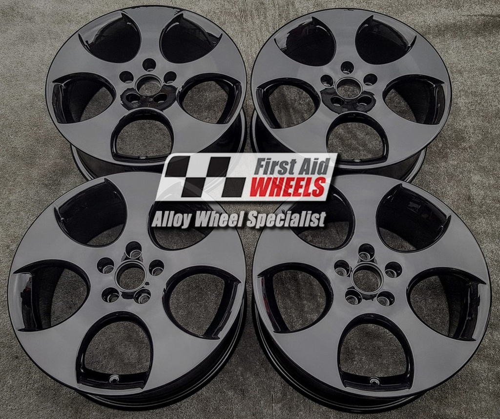 Brock B42 alloy wheels for VW Golf VII GTi TCR in gloss black